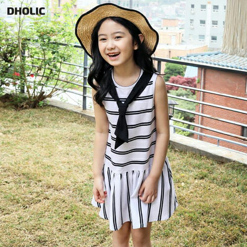 【只今10%OFF】スカーフ風ネックパターンワンピース p003589・キッズ 【3~8才】【ops】【韓国 ファッション ワン