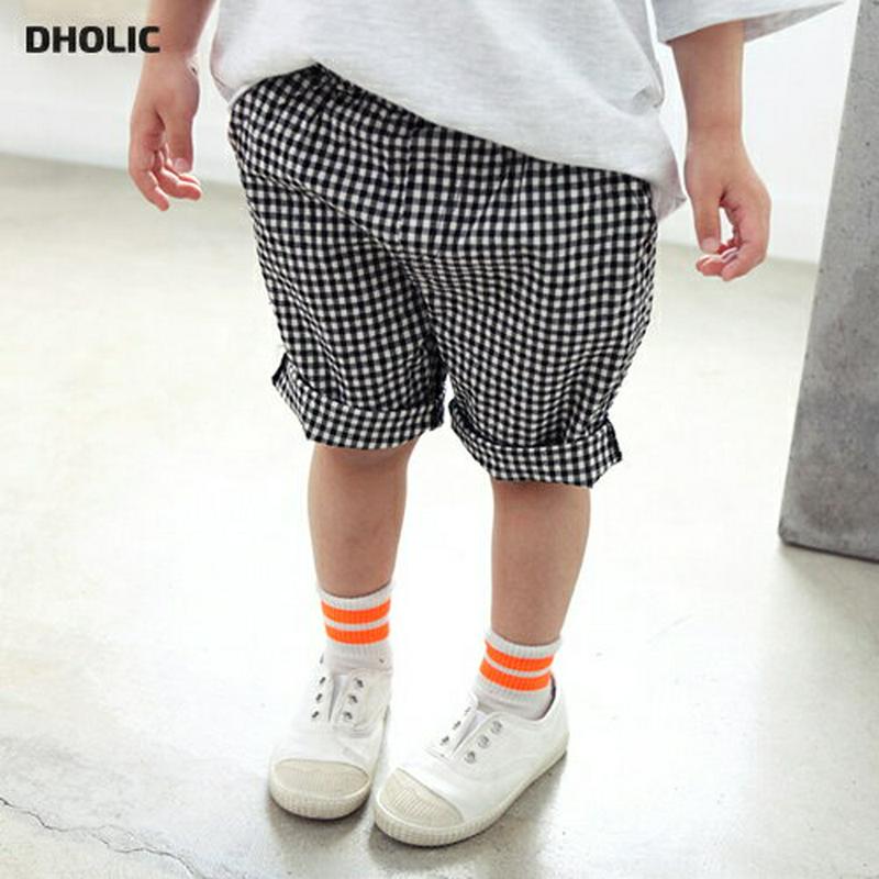 チェックハーフパンツ p003266・キッズ 【3~8才】【pt】【韓国 ファッション ボトムス パンツ ハーフ ショート 半ズボン 短パン ウエストゴム コットン100 無地 女の子 男の子 ギンガムチェック 子供 子供服 小学生 ジュニア 夏】【KIDS】