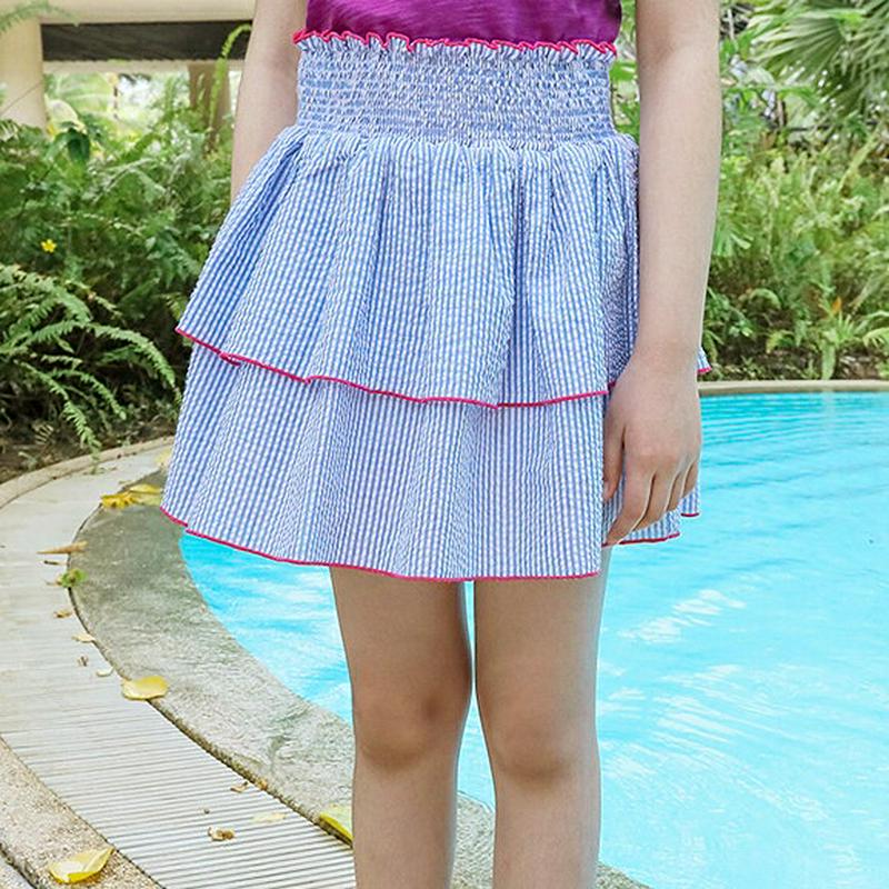 【只今10%OFF】パイピングティアードミニスカート・p003706 キッズ【3~8才】【sk】【スカート ミニスカート ミニ 