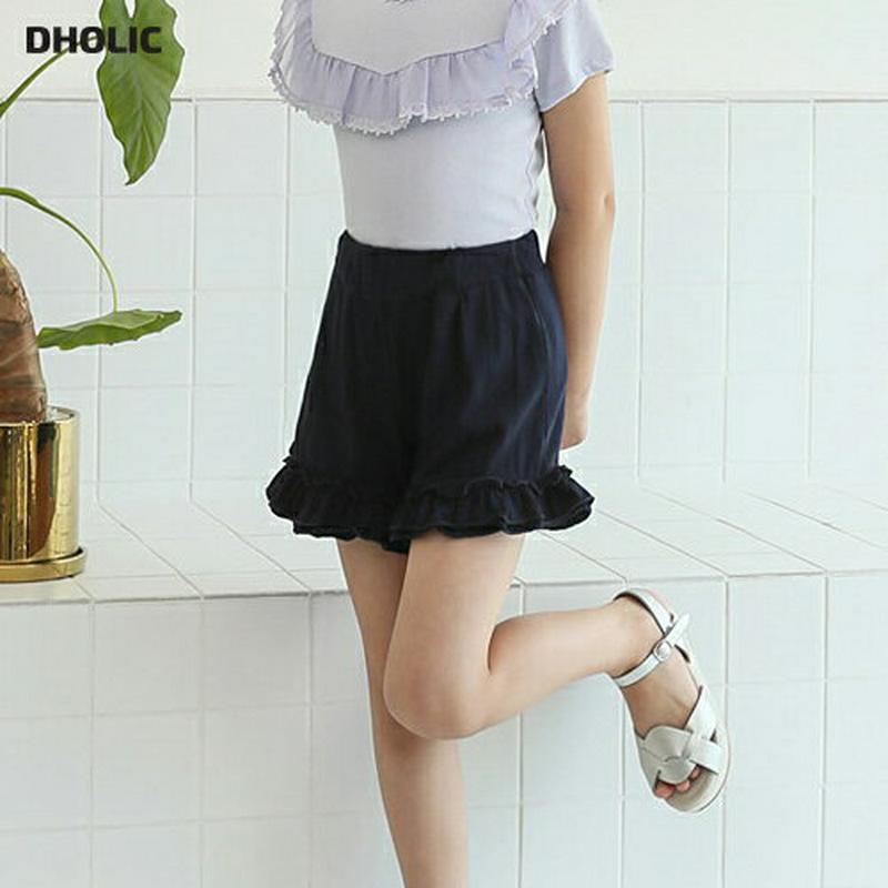 【只今10%OFF】フリルヘムショートパンツ・p003711 キッズ【3~8才】【pt】【ショートパンツ ショーパン 短パン パ
