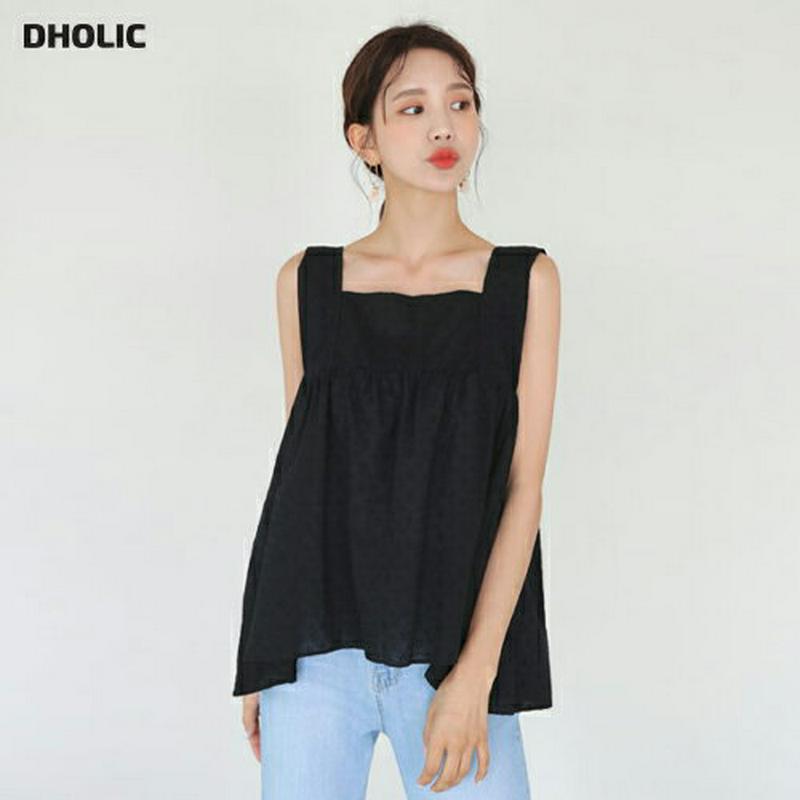 【新作10%OFF】アイレットレーススリーブレス・全3色・t60626 レディース【tops】【韓国 ファッション トップス ス
