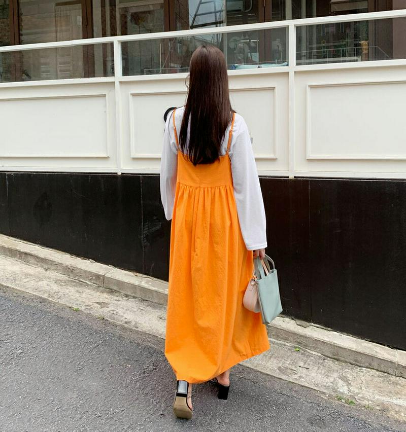 【新作10%OFF】フレアギャザーワンピース・全3色・t60499 レディース【ops】【韓国 ファッション ワンピース ロング