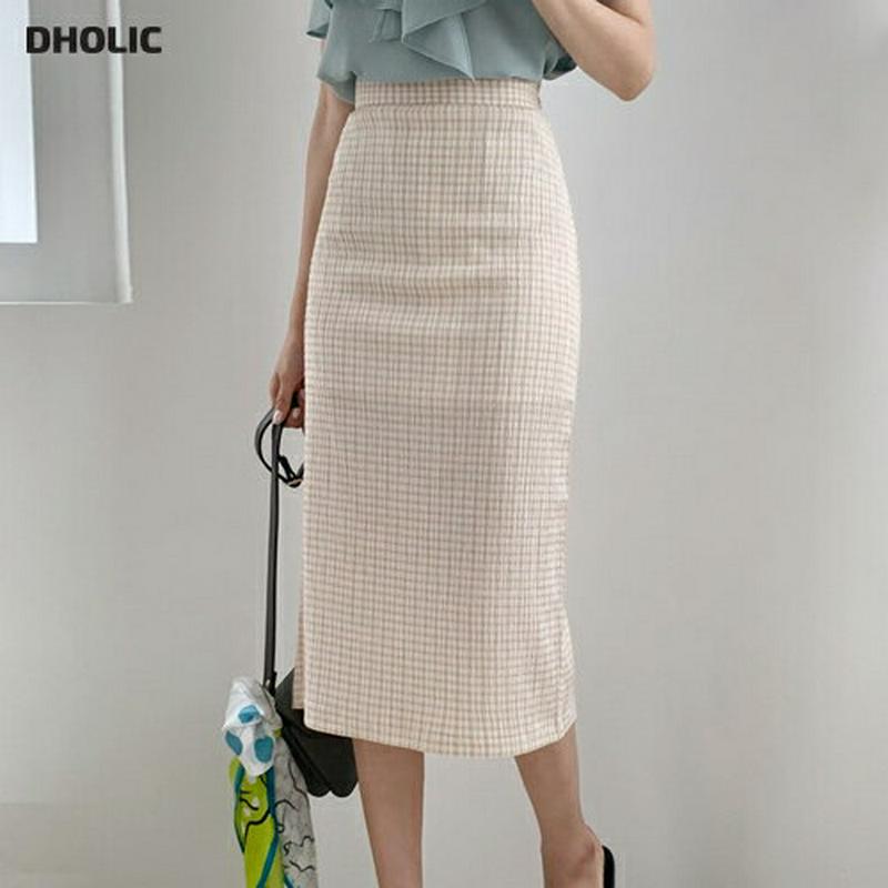 【新作10%OFF】チェックHラインスカート・全3色・t60508 レディース【sk】【韓国 ファッション ボトムス スカート 