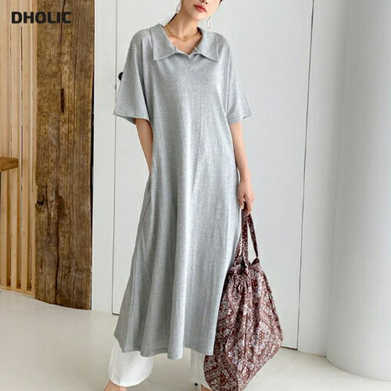 【新作10%OFF】Aラインカラーワンピース・全3色・b60505 レディース【ops】【韓国 ファッション ワンピース ロング