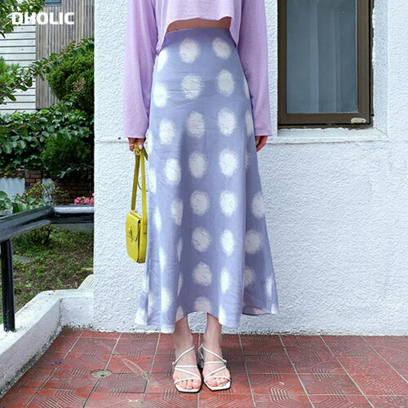 【新作10%OFF】ビッグドットフレアスカート・全3色・47846 レディース【sk】【韓国 ファッション ボトムス スカート 