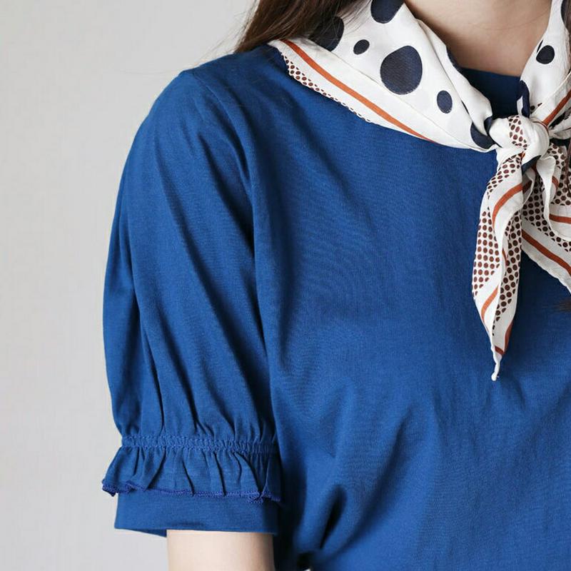 【新作10%OFF】フリルゴムスリーブTシャツ・全4色・b63376 レディース【tops】【韓国 ファッション トップス Tシ