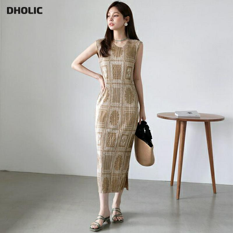 【新作10%OFF】ペイズリープリーツワンピース・全3色・b63388 レディース【ops】【韓国 ファッション ワンピース ロ