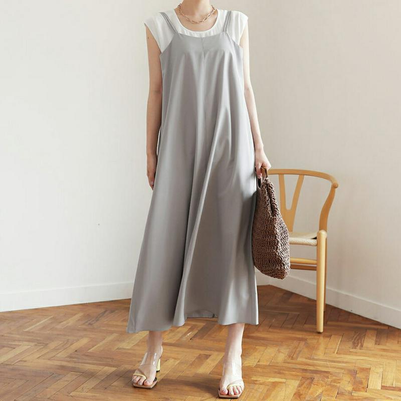 【新作10%OFF】スリーブレスワンピース・全3色・t63387 レディース【ops】【韓国 ファッション ワンピース ロング 