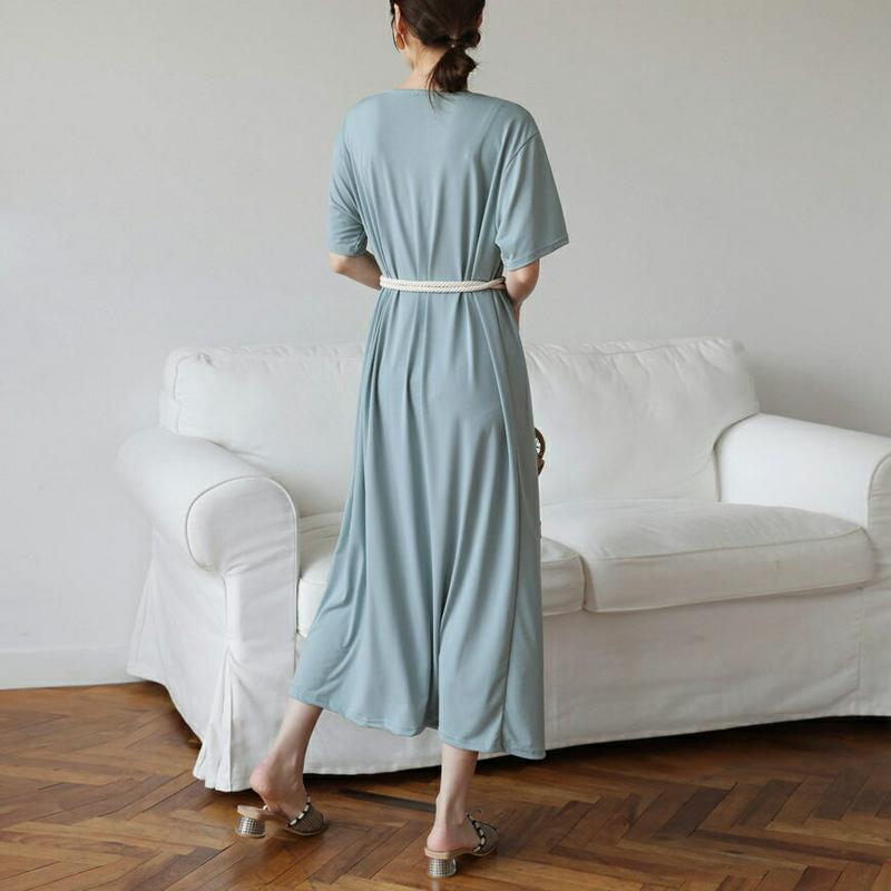 【新作10%OFF】タックワンピース・全4色・b63390 レディース【ops】【韓国 ファッション ワンピース ロング ロング