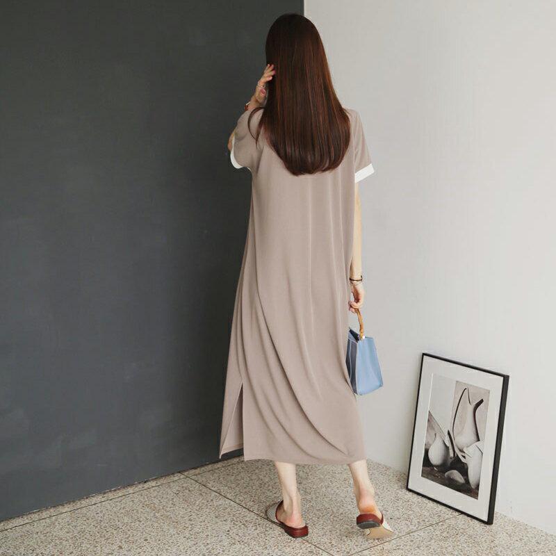 【新作10%OFF】配色ニットワンピース・全3色・b63338 レディース【ops】【韓国 ファッション ワンピース ロング ロ