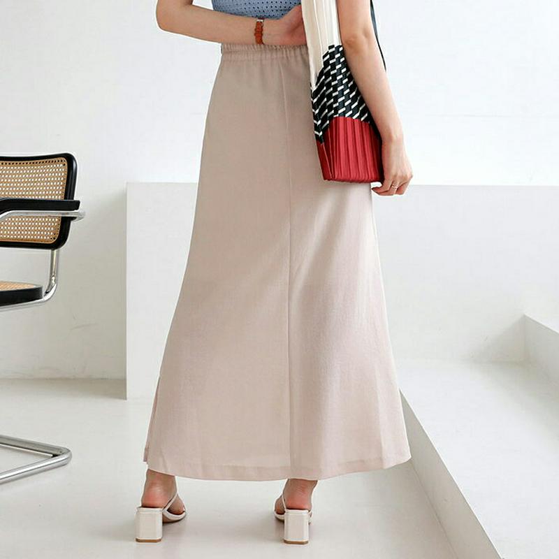 スリットAラインスカート・全2色・t63275 レディース【sk】【韓国 ファッション スカート ロング ロングスカート Aライ