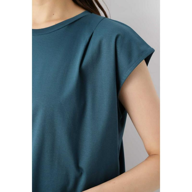 ショルダータックフレンチスリーブカットソー（NATURAL BEAUTY BASIC／ナチュラルビューティー ベーシック）
