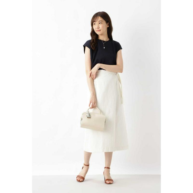 ショルダータックフレンチスリーブカットソー（NATURAL BEAUTY BASIC／ナチュラルビューティー ベーシック）