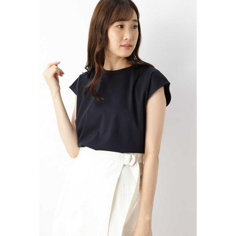 ショルダータックフレンチスリーブカットソー（NATURAL BEAUTY BASIC／ナチュラルビューティー ベーシック）