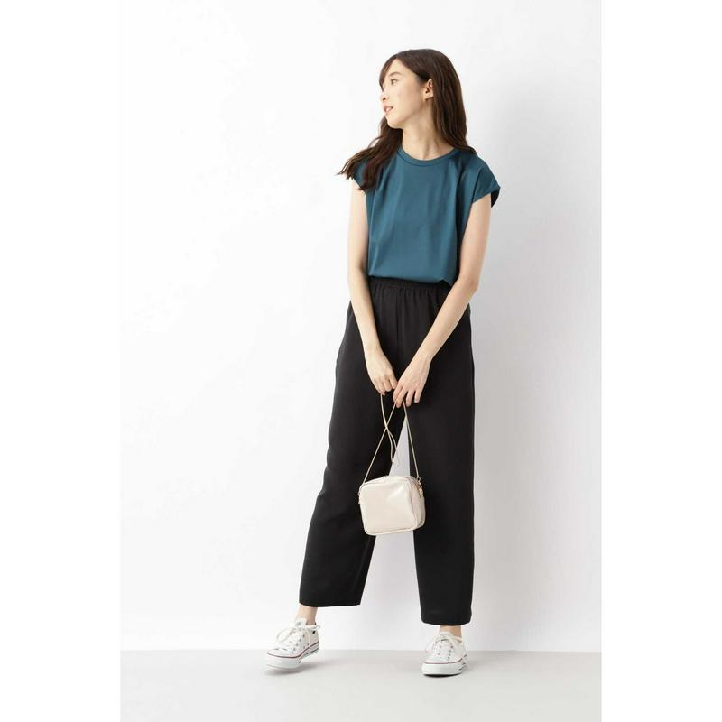 ショルダータックフレンチスリーブカットソー（NATURAL BEAUTY BASIC／ナチュラルビューティー ベーシック）