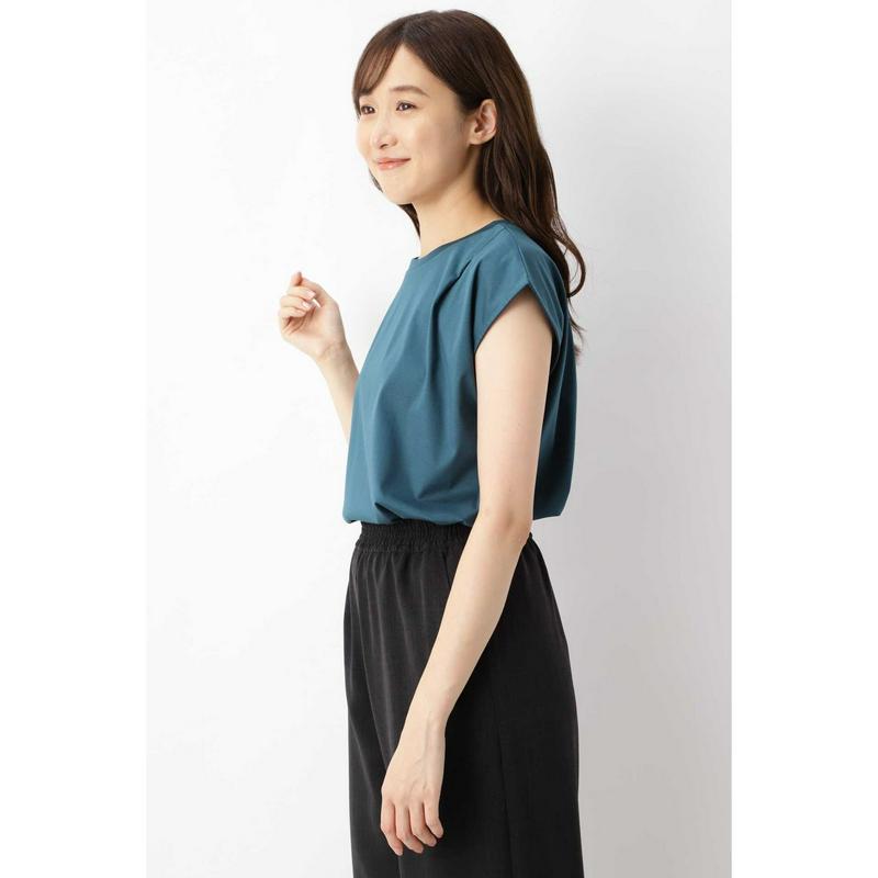 ショルダータックフレンチスリーブカットソー（NATURAL BEAUTY BASIC／ナチュラルビューティー ベーシック）