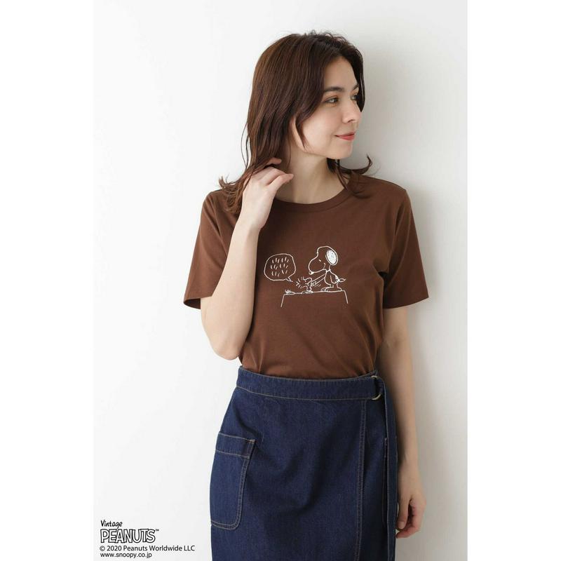 「スヌーピー」プリントＴシャツ（NATURAL BEAUTY BASIC／ナチュラルビューティー ベーシック）