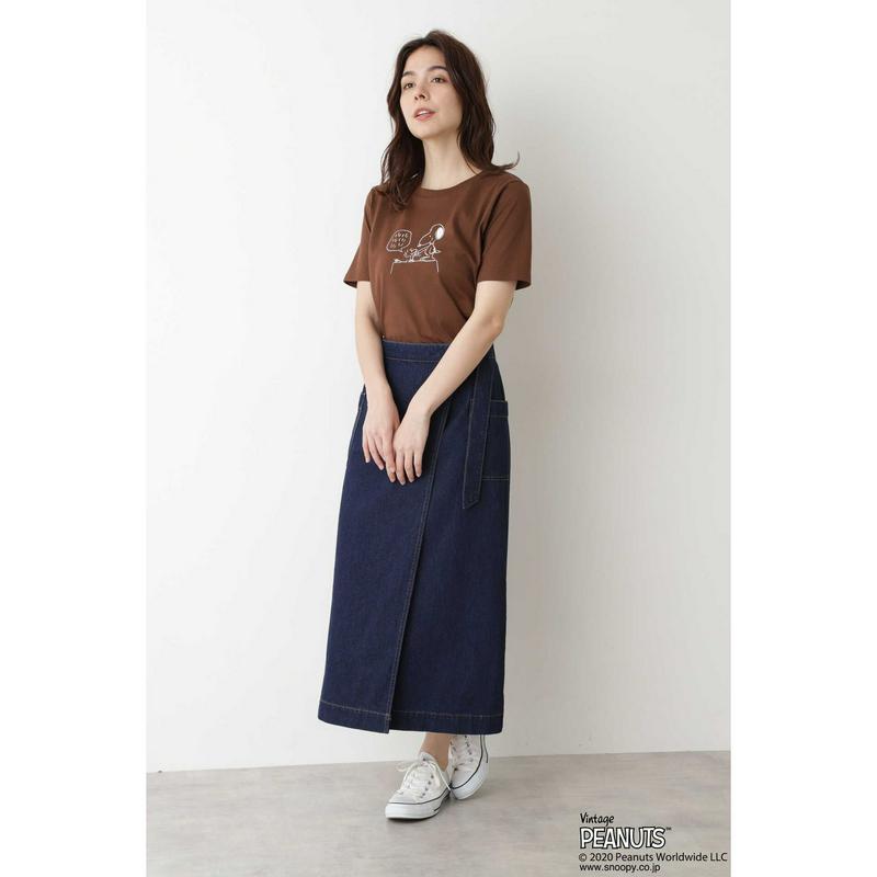 「スヌーピー」プリントＴシャツ（NATURAL BEAUTY BASIC／ナチュラルビューティー ベーシック）