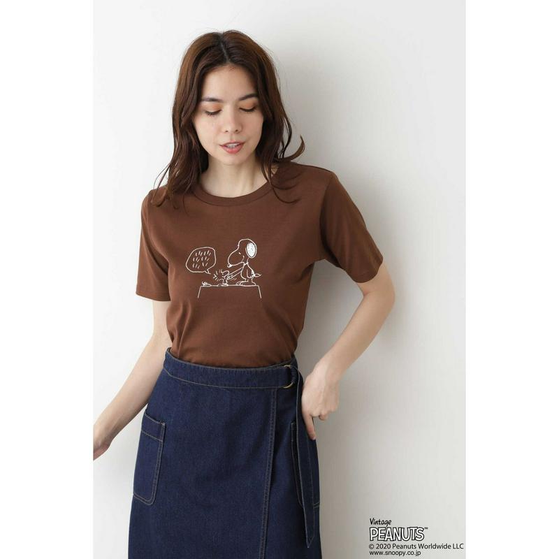 「スヌーピー」プリントＴシャツ（NATURAL BEAUTY BASIC／ナチュラルビューティー ベーシック）