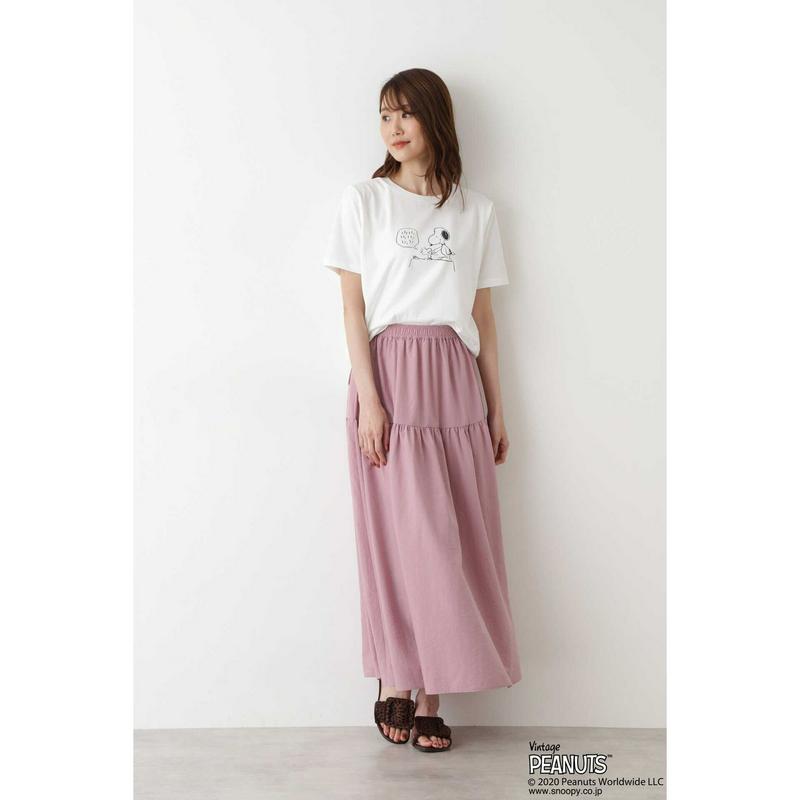 「スヌーピー」プリントＴシャツ（NATURAL BEAUTY BASIC／ナチュラルビューティー ベーシック）