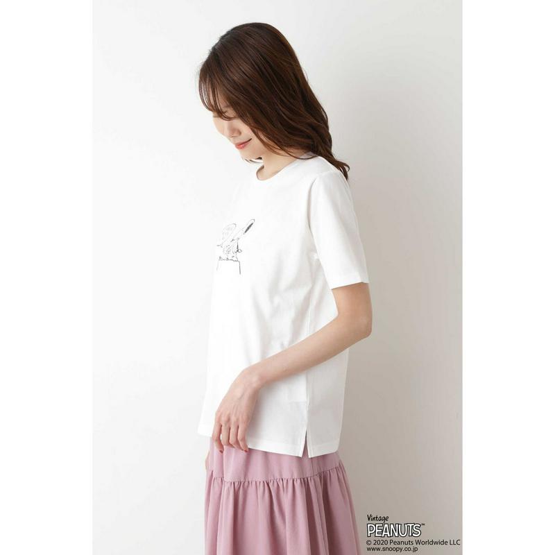 「スヌーピー」プリントＴシャツ（NATURAL BEAUTY BASIC／ナチュラルビューティー ベーシック）
