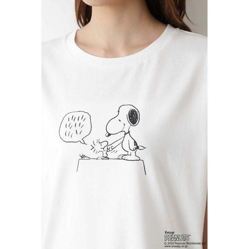 「スヌーピー」プリントＴシャツ（NATURAL BEAUTY BASIC／ナチュラルビューティー ベーシック）