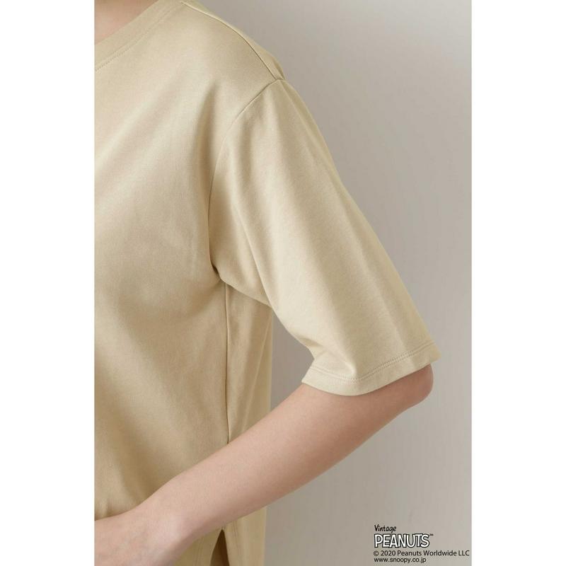 「スヌーピー」ラウンドヘムプルオーバー（NATURAL BEAUTY BASIC／ナチュラルビューティー ベーシック）