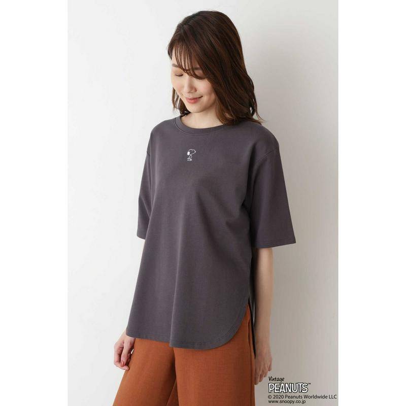 「スヌーピー」ラウンドヘムプルオーバー（NATURAL BEAUTY BASIC／ナチュラルビューティー ベーシック）