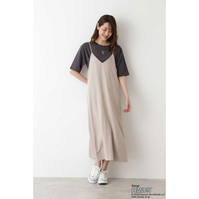「スヌーピー」ラウンドヘムプルオーバー（NATURAL BEAUTY BASIC／ナチュラルビューティー ベーシック）