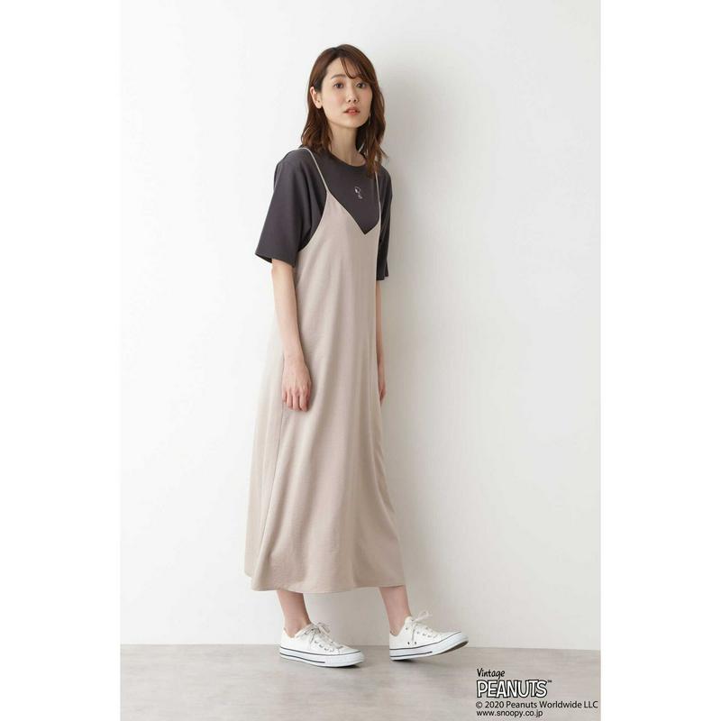「スヌーピー」ラウンドヘムプルオーバー（NATURAL BEAUTY BASIC／ナチュラルビューティー ベーシック）