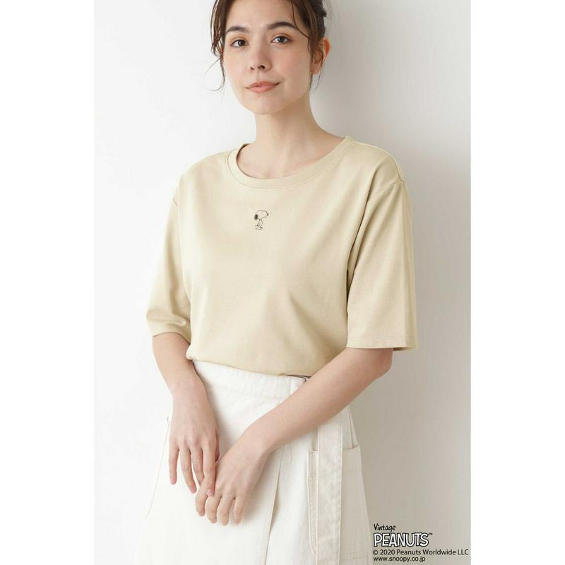 「スヌーピー」ラウンドヘムプルオーバー（NATURAL BEAUTY BASIC／ナチュラルビューティー ベーシック）