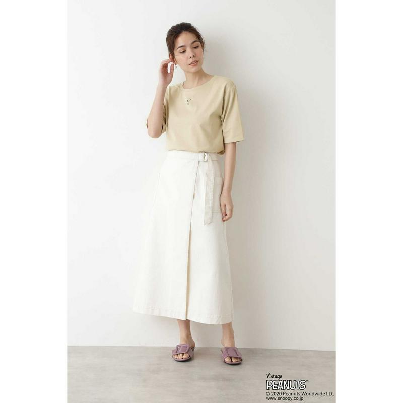 「スヌーピー」ラウンドヘムプルオーバー（NATURAL BEAUTY BASIC／ナチュラルビューティー ベーシック）