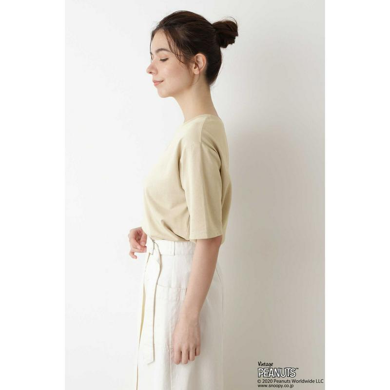 「スヌーピー」ラウンドヘムプルオーバー（NATURAL BEAUTY BASIC／ナチュラルビューティー ベーシック）