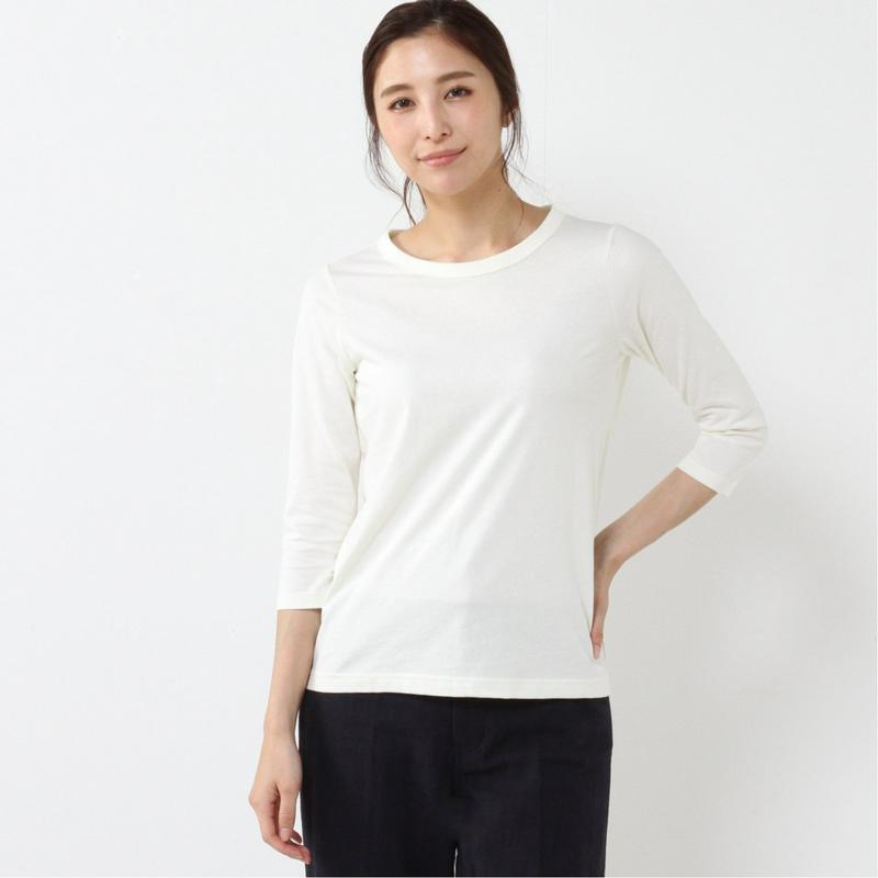 オーガニックコットン１００％◎７分袖Ｔシャツ（ページワン/PAGE ONE）