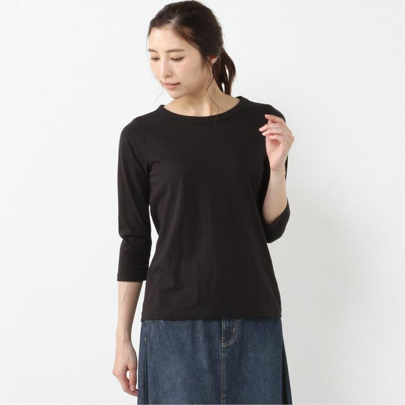 オーガニックコットン１００％◎７分袖Ｔシャツ（ページワン/PAGE ONE）