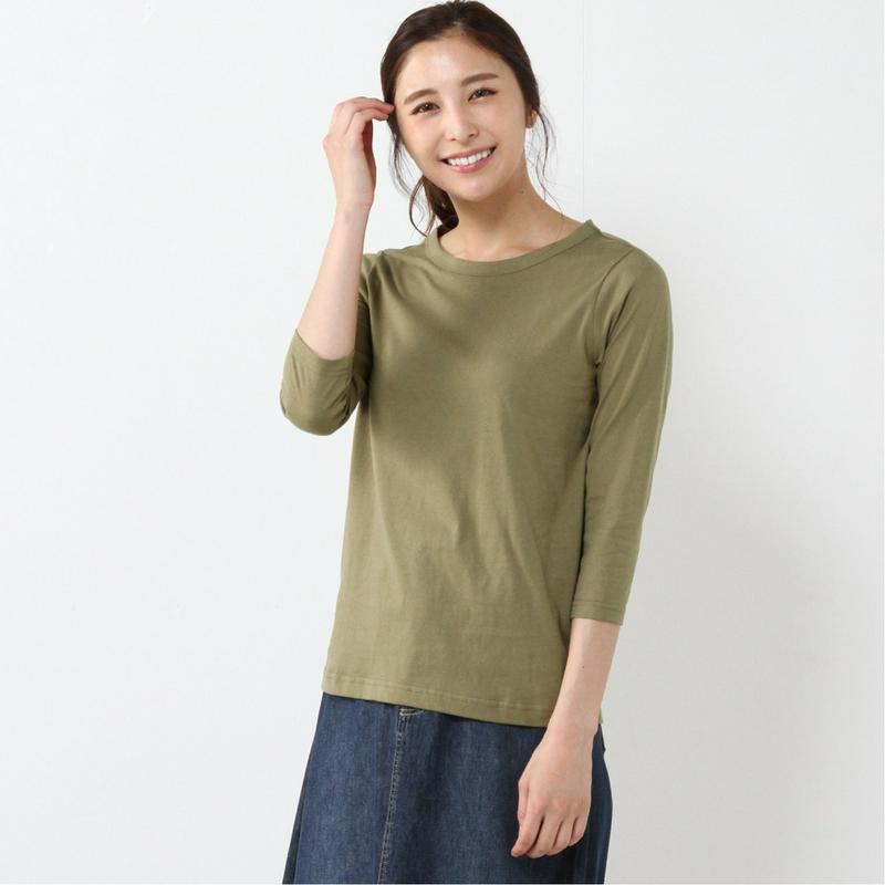 オーガニックコットン１００％◎７分袖Ｔシャツ（ページワン/PAGE ONE）