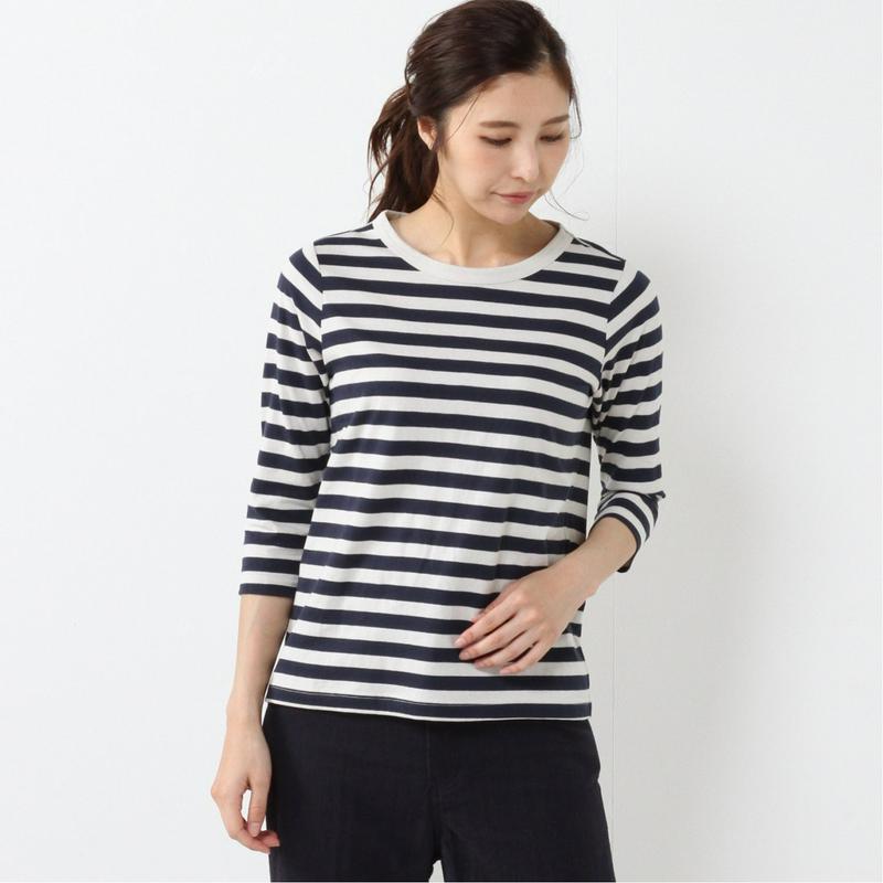 オーガニックコットン１００％◎７分袖Ｔシャツ（ページワン/PAGE ONE）