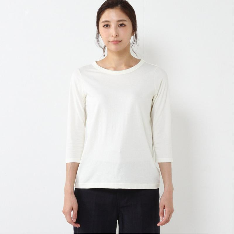 オーガニックコットン１００％◎７分袖Ｔシャツ（ページワン/PAGE ONE）