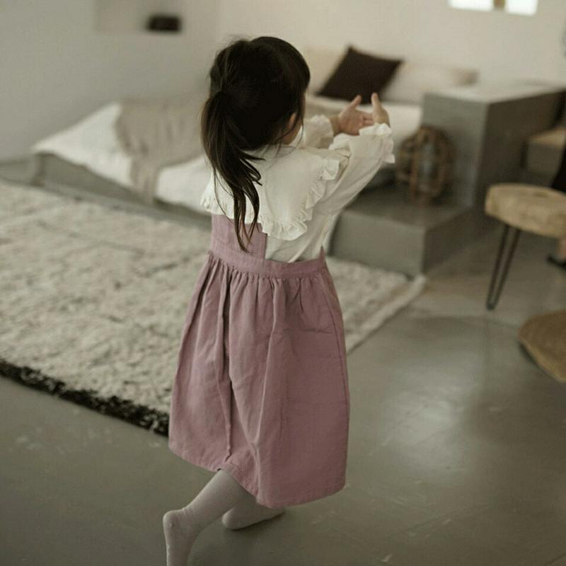 【新作10%OFF】ボタンスリーブレスワンピース・u04685 キッズ【3~8才】【ops】【ワンピース ロングワンピース スリ