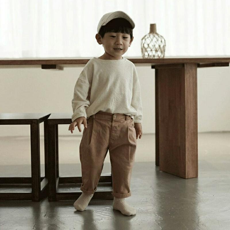 【新作10%OFF】ウエストタックパンツ・u04687 キッズ【3~8才】【pt】【ボトムズ パンツ ズボン ロングパンツ カジ