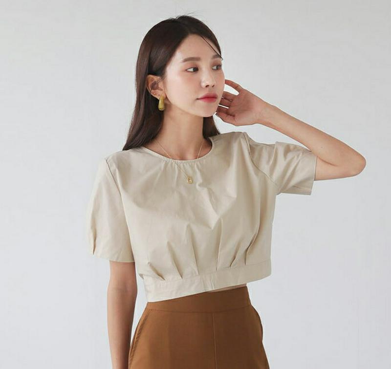 【新作10%OFF】バックスリットリボンブラウス・全3色・t47854 レディース【bl】【韓国 ファッション トップス ブラウ