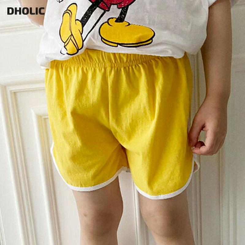 コントラストカラーショートパンツ・p004632 キッズ【3~8才】【pt】【ボトムス パンツ ズボン ショートパンツ 短パン コントラスト 配色 シンプル カジュアル 男の子 女の子 韓国 韓国子供服 子供 こども 子供服 こども服】【KIDS】