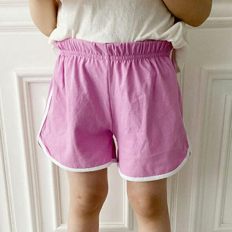 コントラストカラーショートパンツ・p004632 キッズ【3~8才】【pt】【ボトムス パンツ ズボン ショートパンツ 短パン コントラスト 配色 シンプル カジュアル 男の子 女の子 韓国 韓国子供服 子供 こども 子供服 こども服】【KIDS】