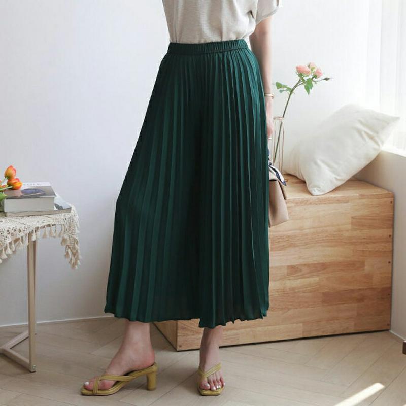 プリーツフレアパンツ・全3色・b63476 レディース【pt】【韓国 ファッション パンツ ズボン ロングパンツ ワイドパンツ 