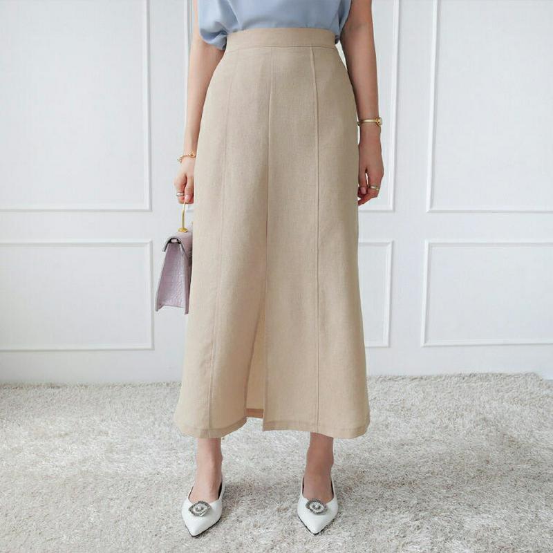 スリットマーメイドスカート・全2色・t63479 レディース【sk】【韓国 ファッション　スカート ロング ロングスカート スリ