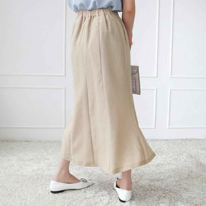 スリットマーメイドスカート・全2色・t63479 レディース【sk】【韓国 ファッション　スカート ロング ロングスカート スリ