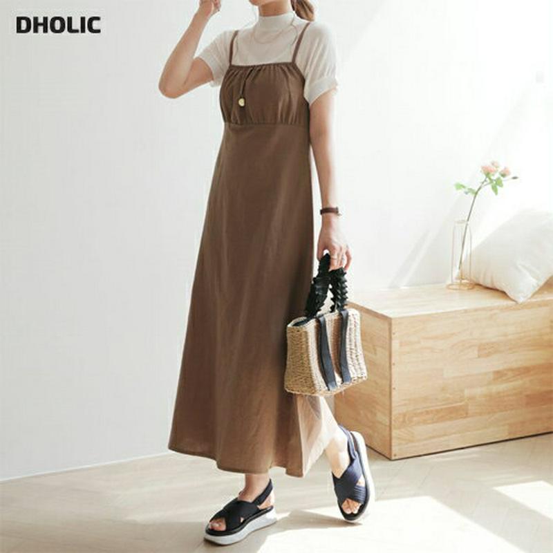 2WAYドロストワンピース・全3色・t63466 レディース【ops】【韓国 ファッション ワンピース ロング ロングワンピース