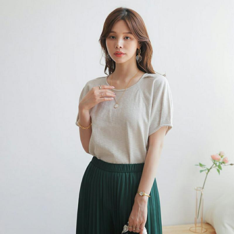 ラグランパフニット・全3色・b63454 レディース【tops】【韓国 ファッション トップス ニット ニットトップス 半袖 パ