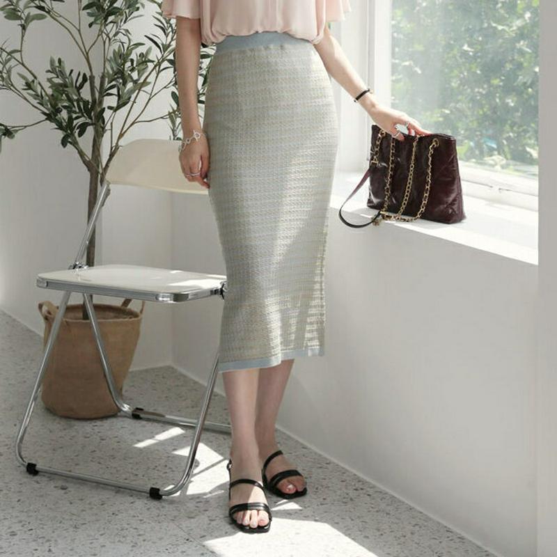 グリッターニットスカート・全2色・b63480 レディース【sk】【韓国 ファッション スカート ロング ロングスカート ニット