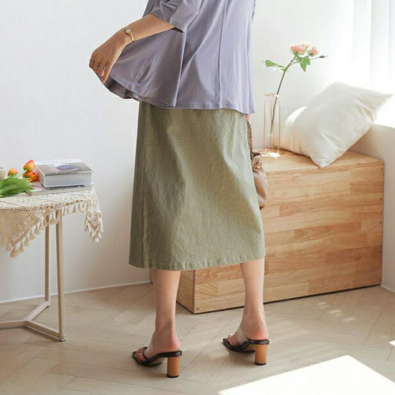 ドロストポケットスカート・全3色・t63477 レディース【sk】【韓国 ファッション スカート ロング ロングスカート ドロス